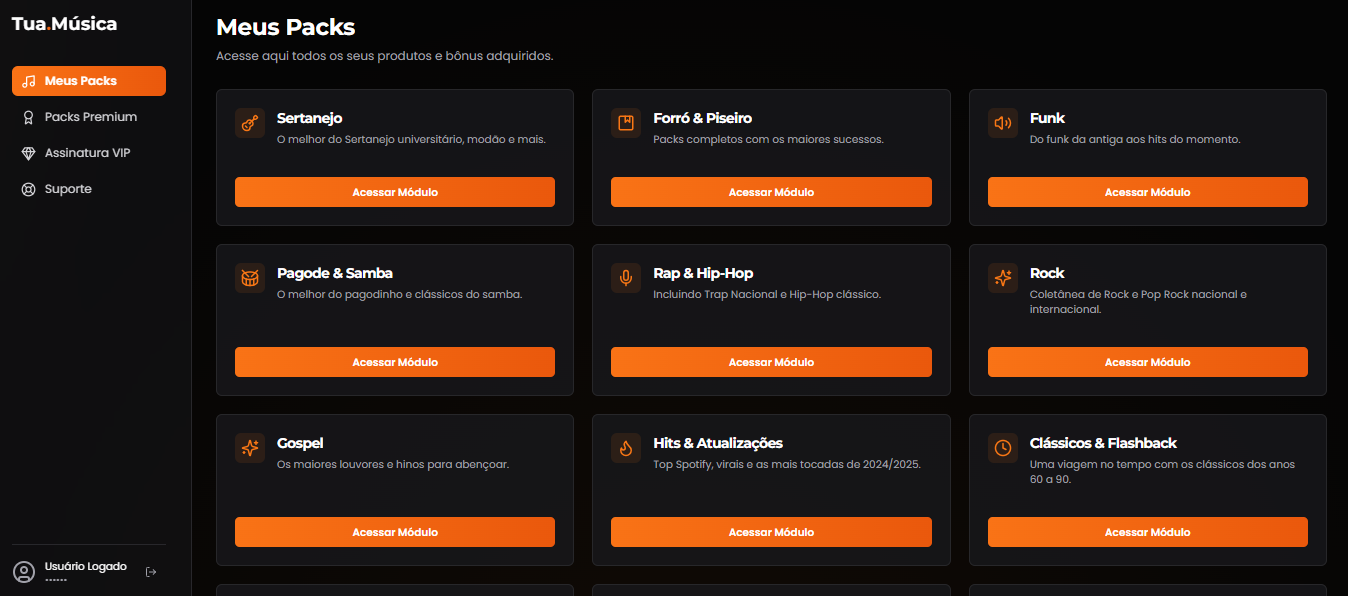 Another screenshot of music folders